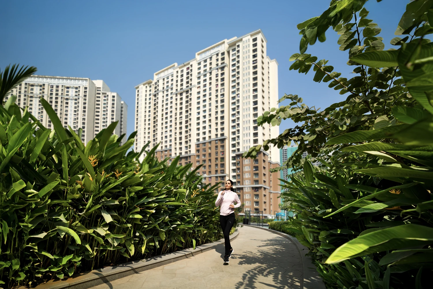 Dosti West County clubhouse and lifestyle amenities area